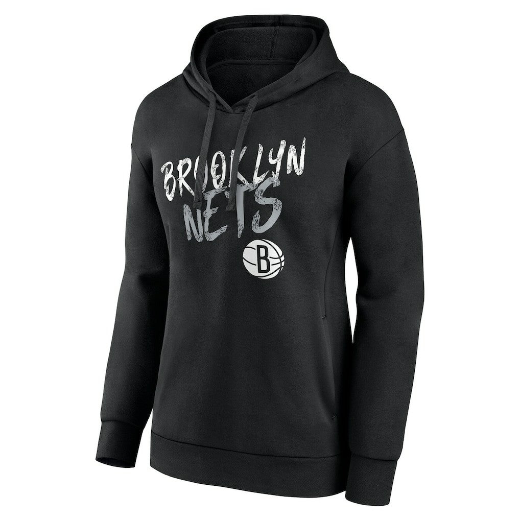 Brooklyn Nets Women's Hustle Custom Pullover Hoodie - Black for sale