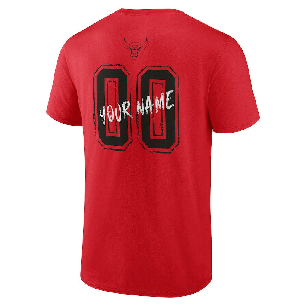 Chicago Bulls Hustle Custom T-Shirt sale - Red for sale