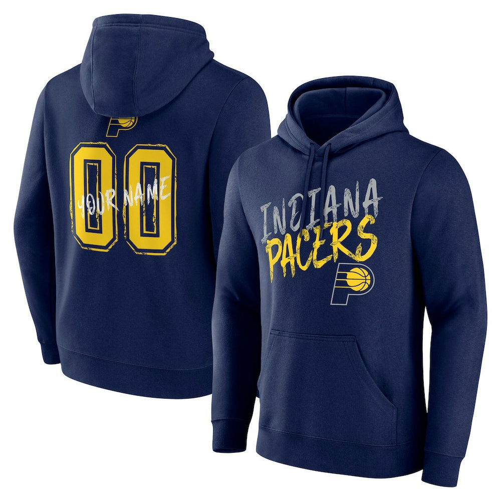 Indiana Pacers Hustle Custom Pullover Hoodie - Navy online