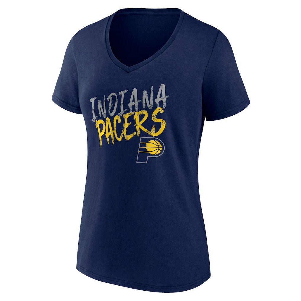 Indiana Pacers Women's Hustle Custom V-Neck T-Shirt - Navy shop