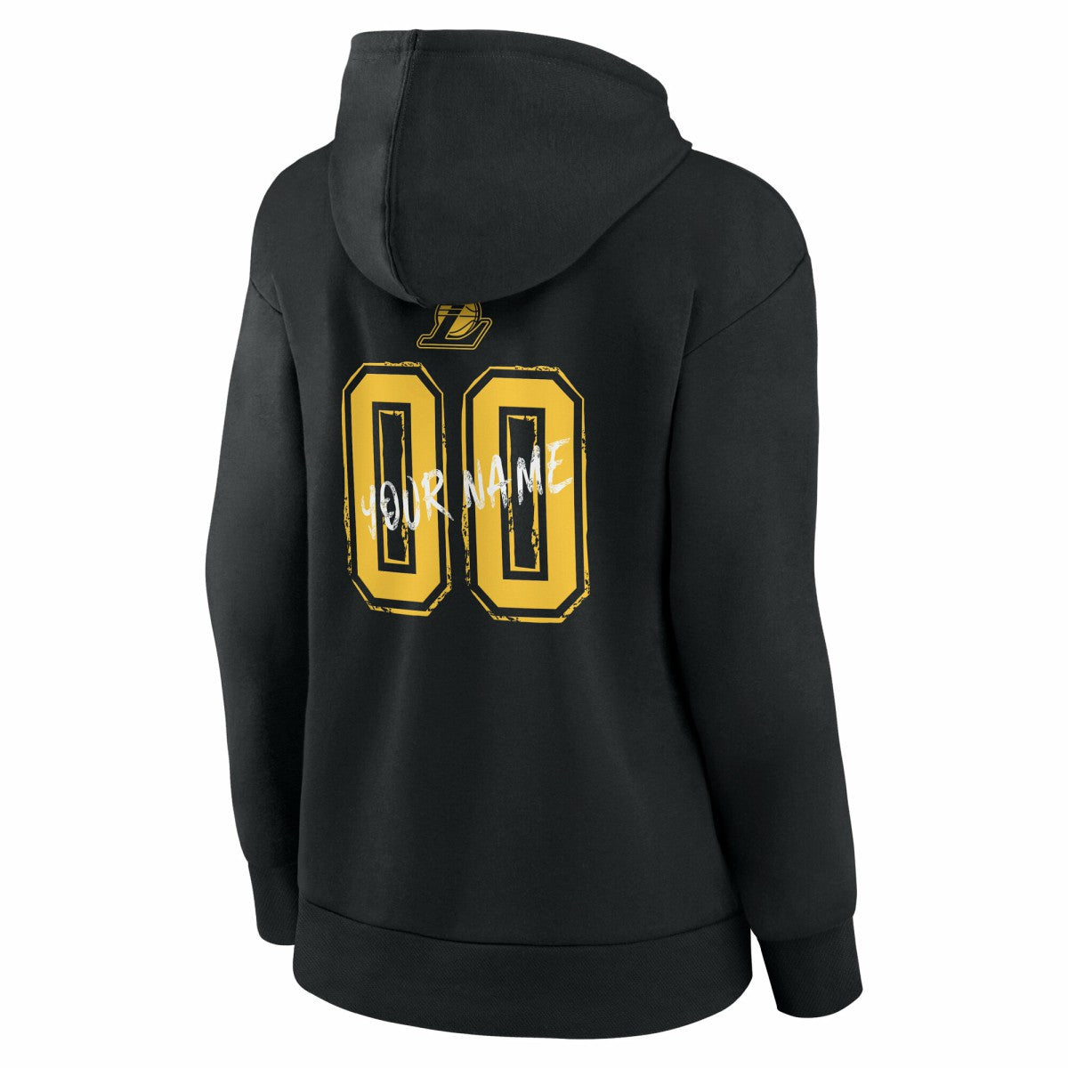 Los Angeles Lakers Women's Hustle Custom Pullover Hoodie - Black outlet