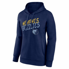 Memphis Grizzlies Women's Hustle Custom Pullover Hoodie - Navy cheap