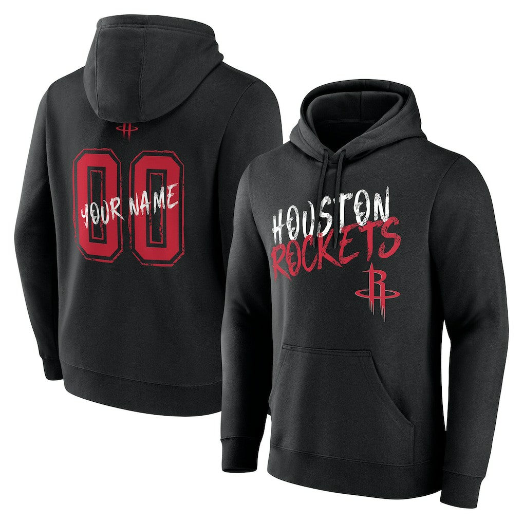 Houston Rockets Hustle Custom Pullover Hoodie sale - Black shop