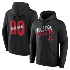 Houston Rockets Hustle Custom Pullover Hoodie sale - Black shop