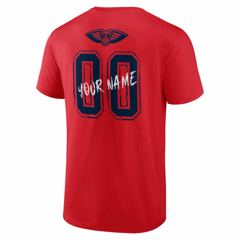 New Orleans Pelicans Hustle Custom T-Shirt - Red on sale