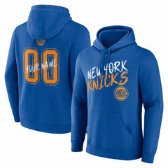 New York Knicks Hustle Custom Pullover Hoodie - Blue sale