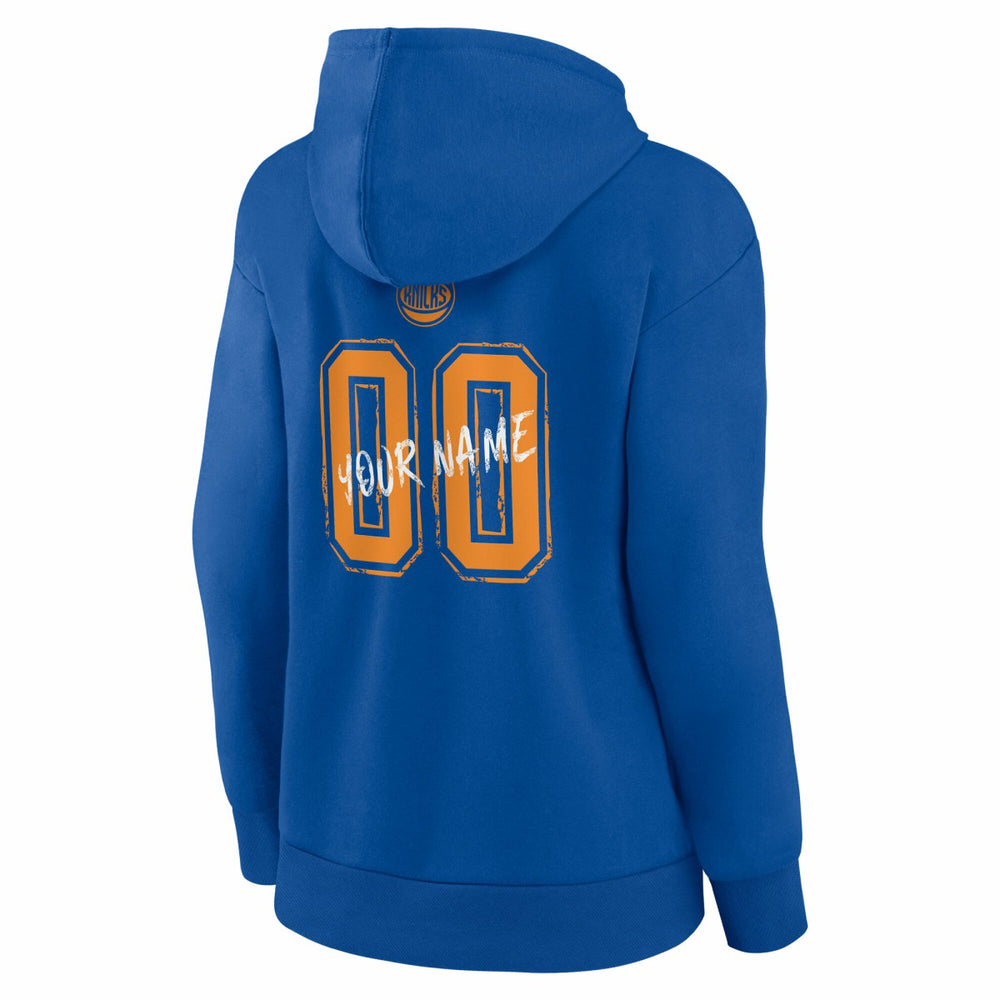 New York Knicks Women's Hustle Custom Pullover Hoodie - Blue for sale