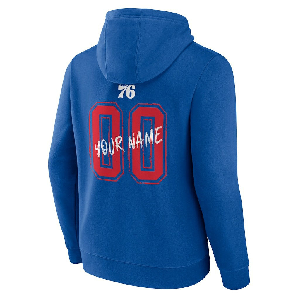 Philadelphia 76ers Hustle Custom Pullover Hoodie - Royal sale