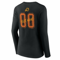 Phoenix Suns Women's Hustle Custom Long Sleeve V-Neck T-Shirt - Black outlet