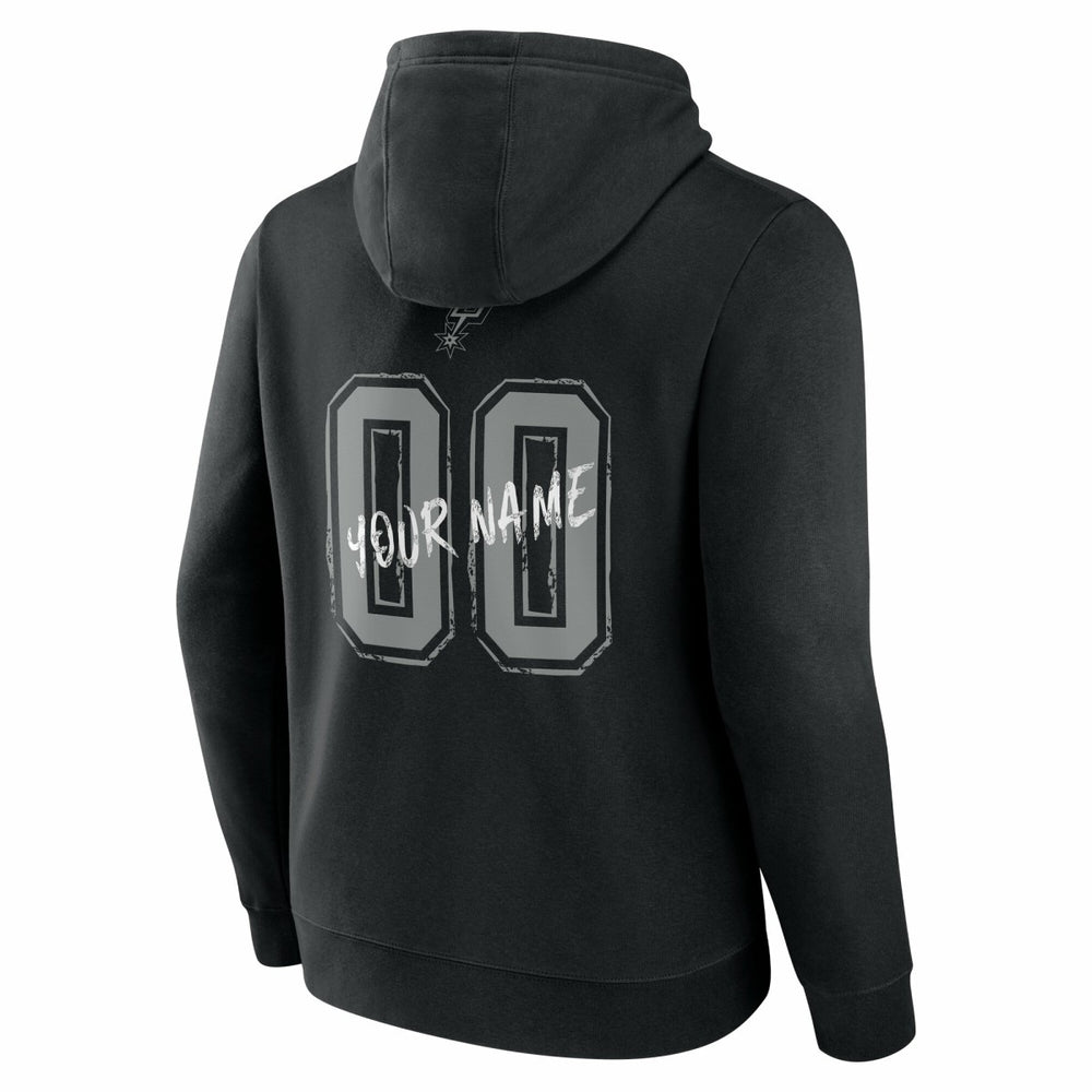 San Antonio Spurs Hustle Custom Pullover Hoodie - Black on sale
