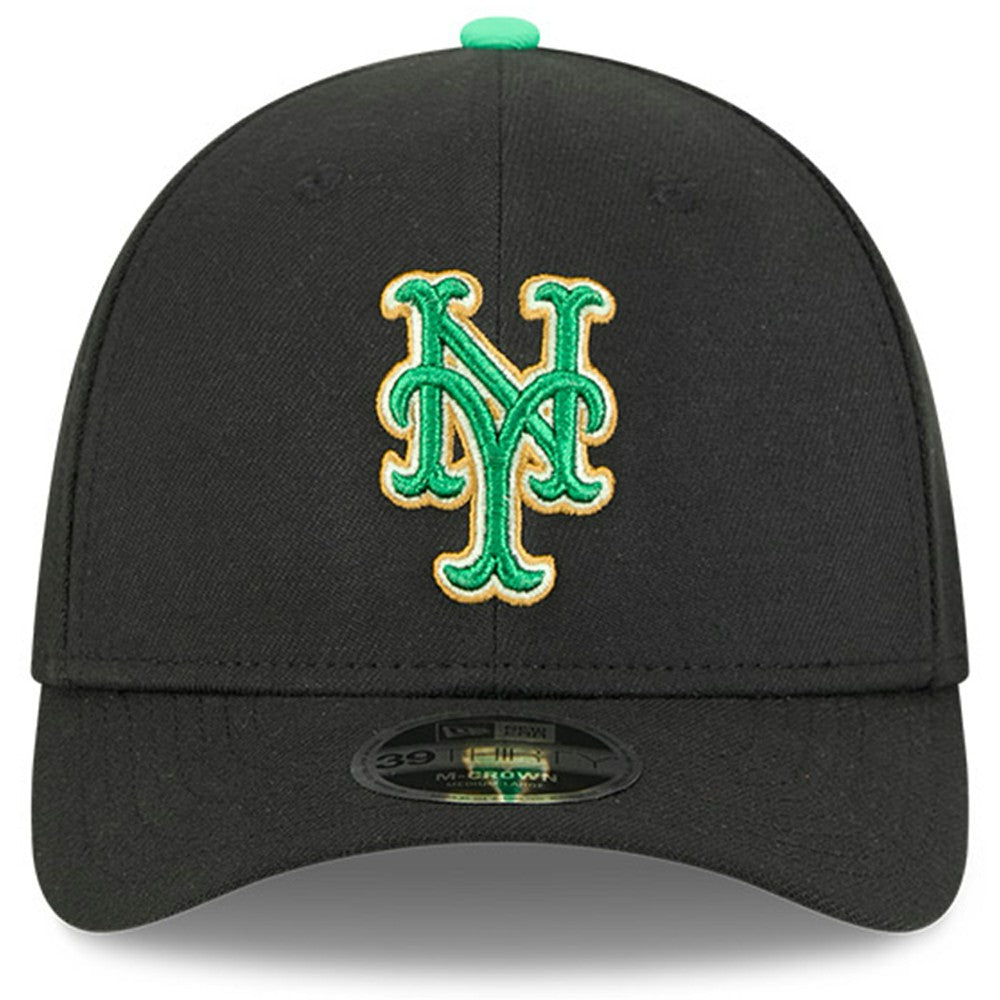 New York Mets 2026 St. Patrick's Day 39THIRTY Flex Hat - Black | New Era