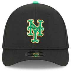 New York Mets 2026 St. Patrick's Day 39THIRTY Flex Hat - Black | New Era