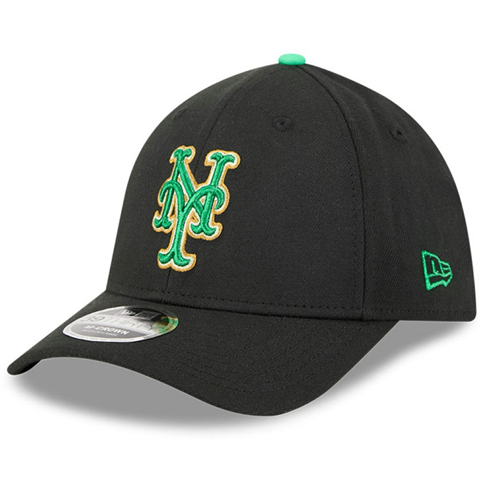 New York Mets 2026 St. Patrick's Day 39THIRTY Flex Hat - Black | New Era