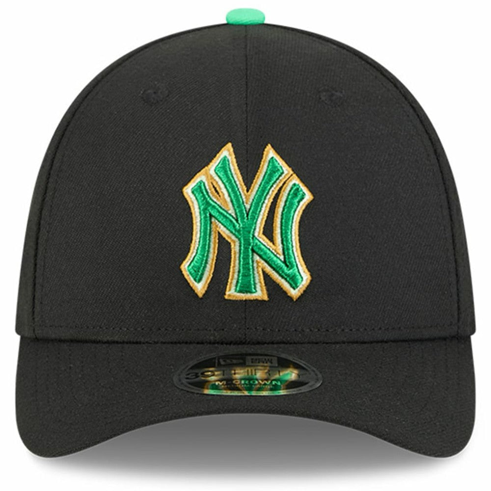 New York Yankees 2026 St. Patrick's Day 39THIRTY Flex Hat - Black | New Era