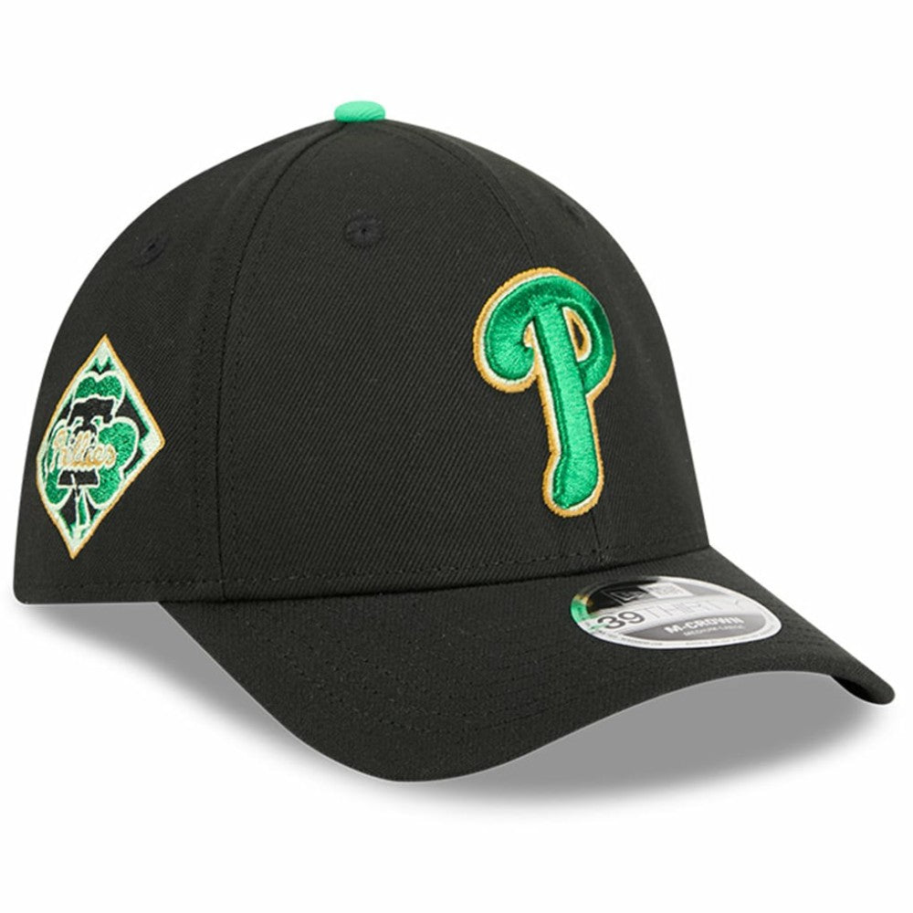 Philadelphia Phillies 2026 St. Patrick's Day 39THIRTY Flex Hat - Black | New Era