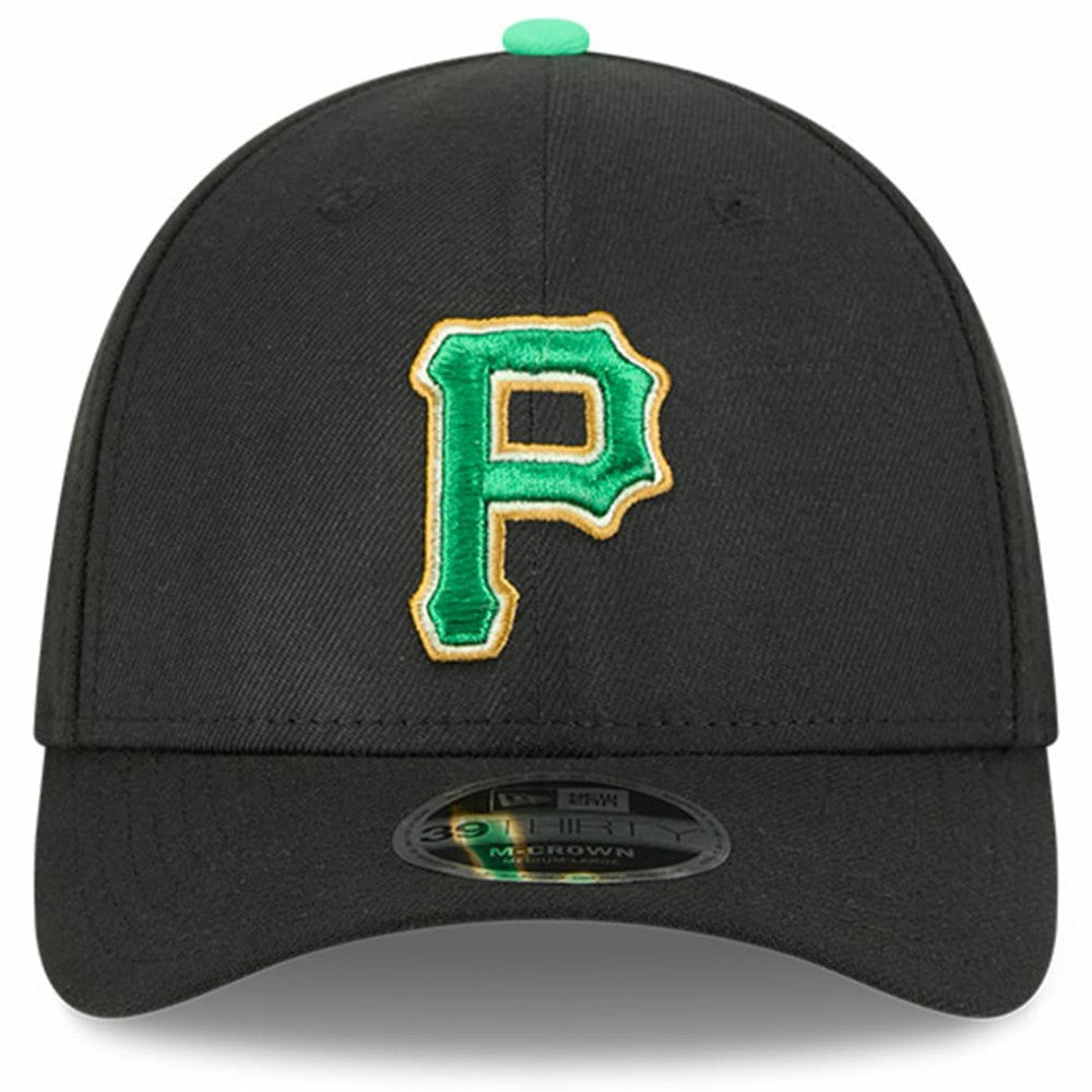 Pittsburgh Pirates 2026 St. Patrick's Day 39THIRTY Flex Hat - Black | New Era
