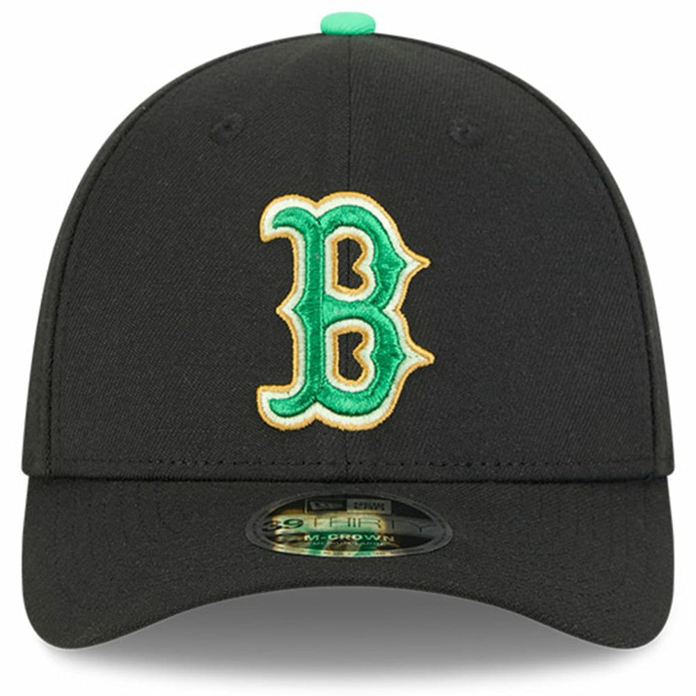 Boston Red Sox 2026 St. Patrick's Day 39THIRTY Flex Hat - Black | New Era