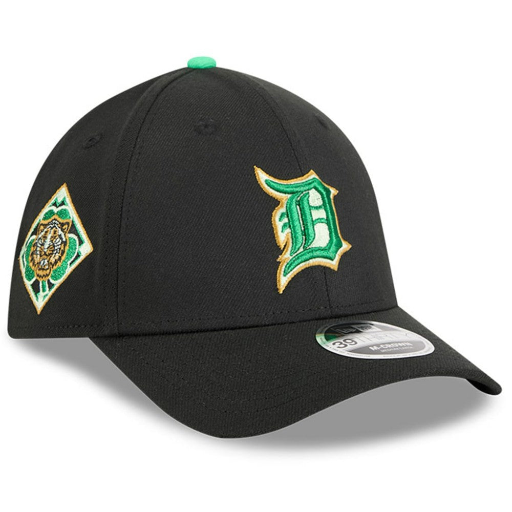 Detroit Tigers 2026 St. Patrick's Day 39THIRTY Flex Hat - Black | New Era