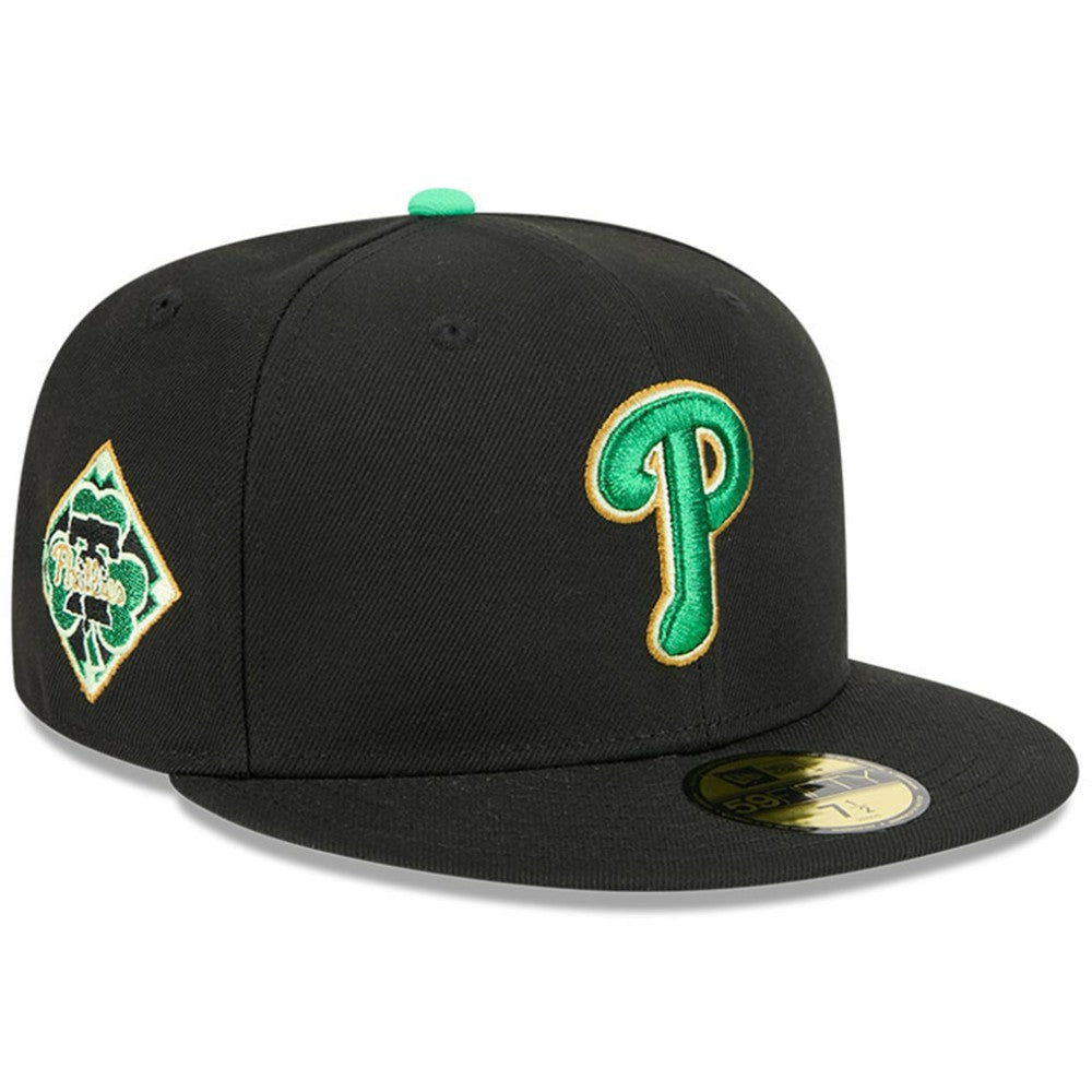 Philadelphia Phillies 2026 St. Patrick's Day 59FIFTY Fitted Hat - Black | New Era