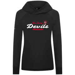 New Jersey Devils Levelwear Women's Slender Monument Raglan Pullover Hoodie