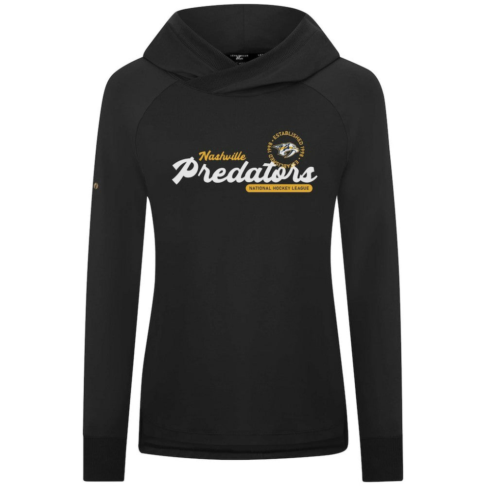 Nashville Predators Levelwear Women's Slender Monument Raglan Pullover Hoodie