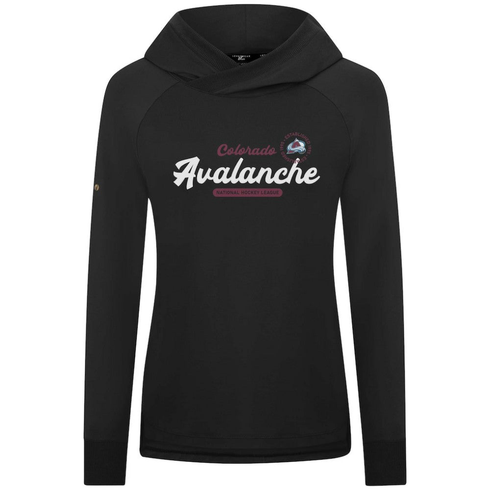 Colorado Avalanche Levelwear Women's Slender Monument Raglan Pullover Hoodie