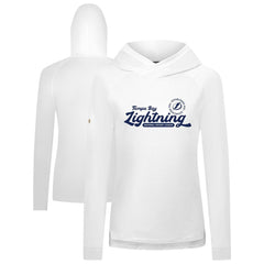 Tampa Bay Lightning Levelwear Women's Slender Monument Raglan Pullover Hoodie