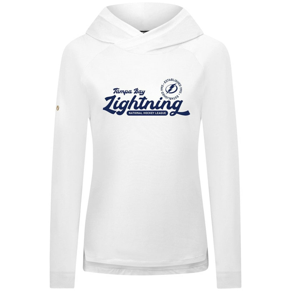Tampa Bay Lightning Levelwear Women's Slender Monument Raglan Pullover Hoodie