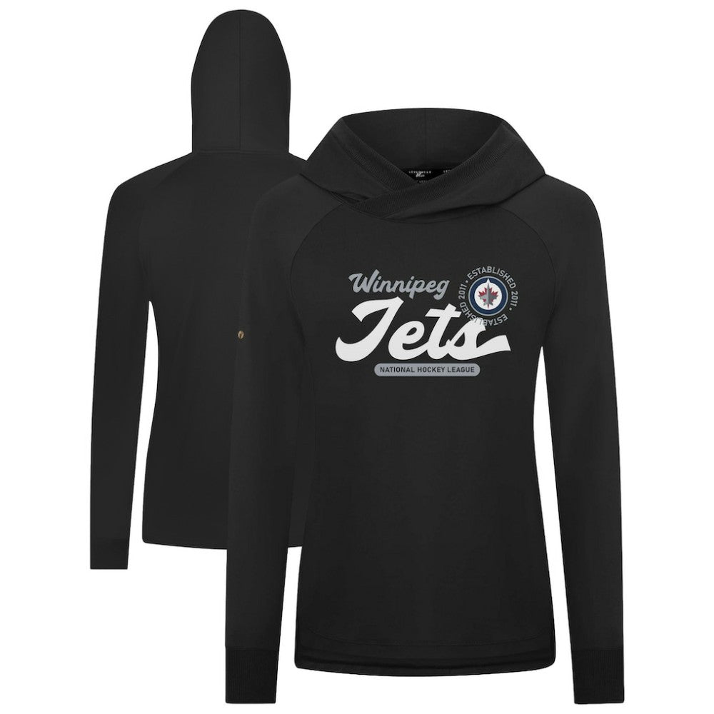 Winnipeg Jets Levelwear Women's Slender Monument Raglan Pullover Hoodie