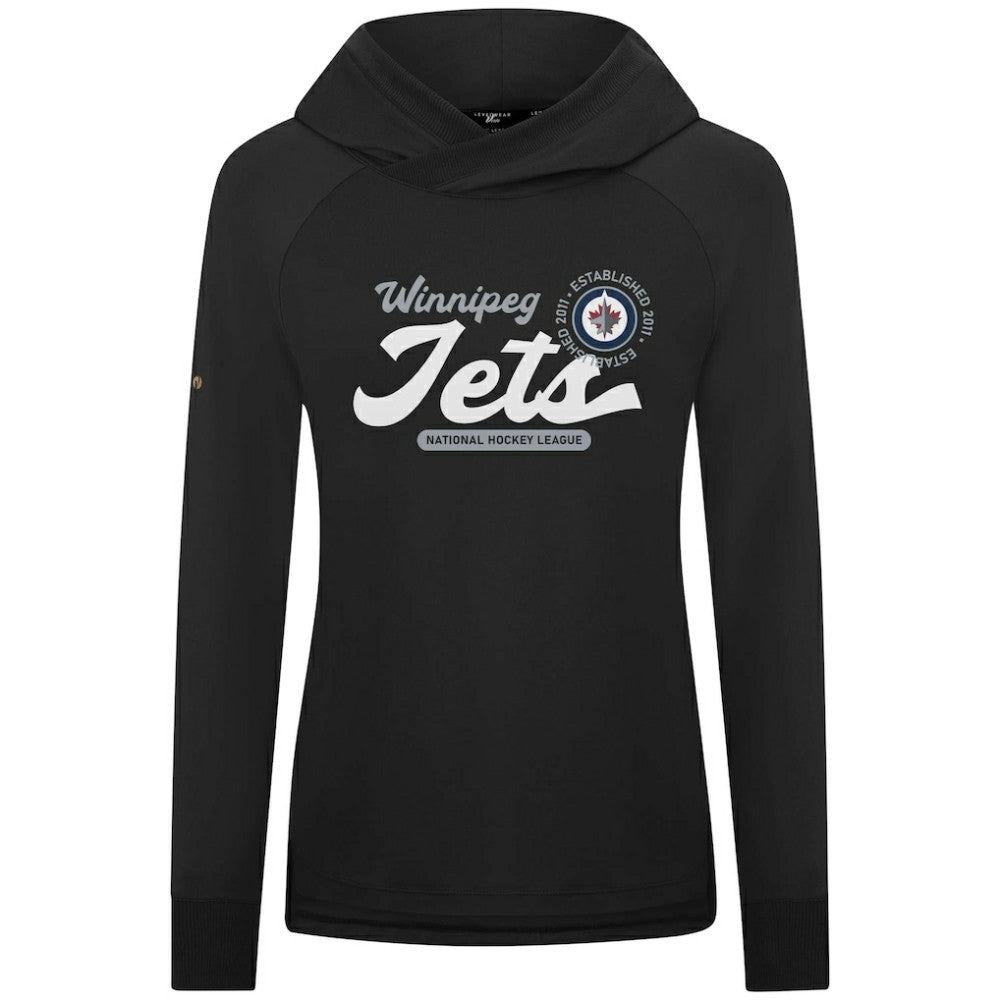 Winnipeg Jets Levelwear Women's Slender Monument Raglan Pullover Hoodie