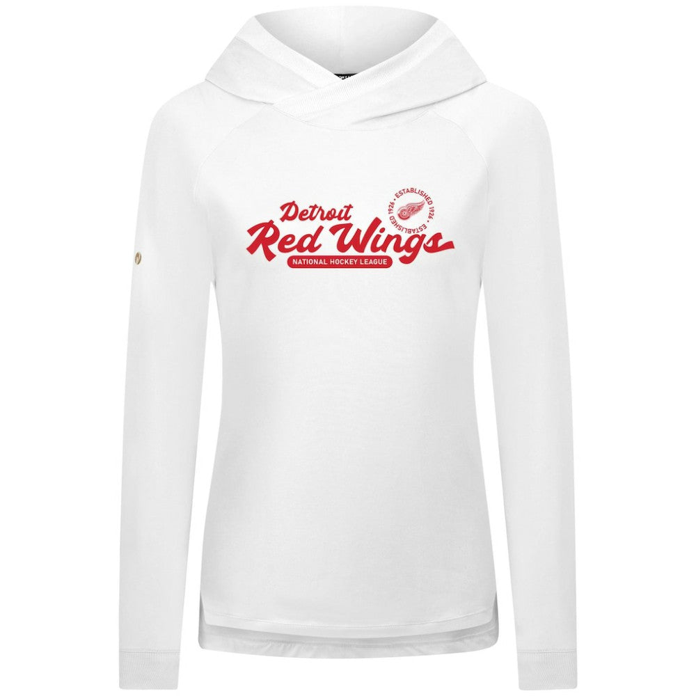 Detroit Red Wings Levelwear Women's Slender Monument Raglan Pullover Hoodie