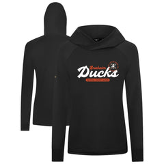 Anaheim Ducks Levelwear Women's Slender Monument Raglan Pullover Hoodie
