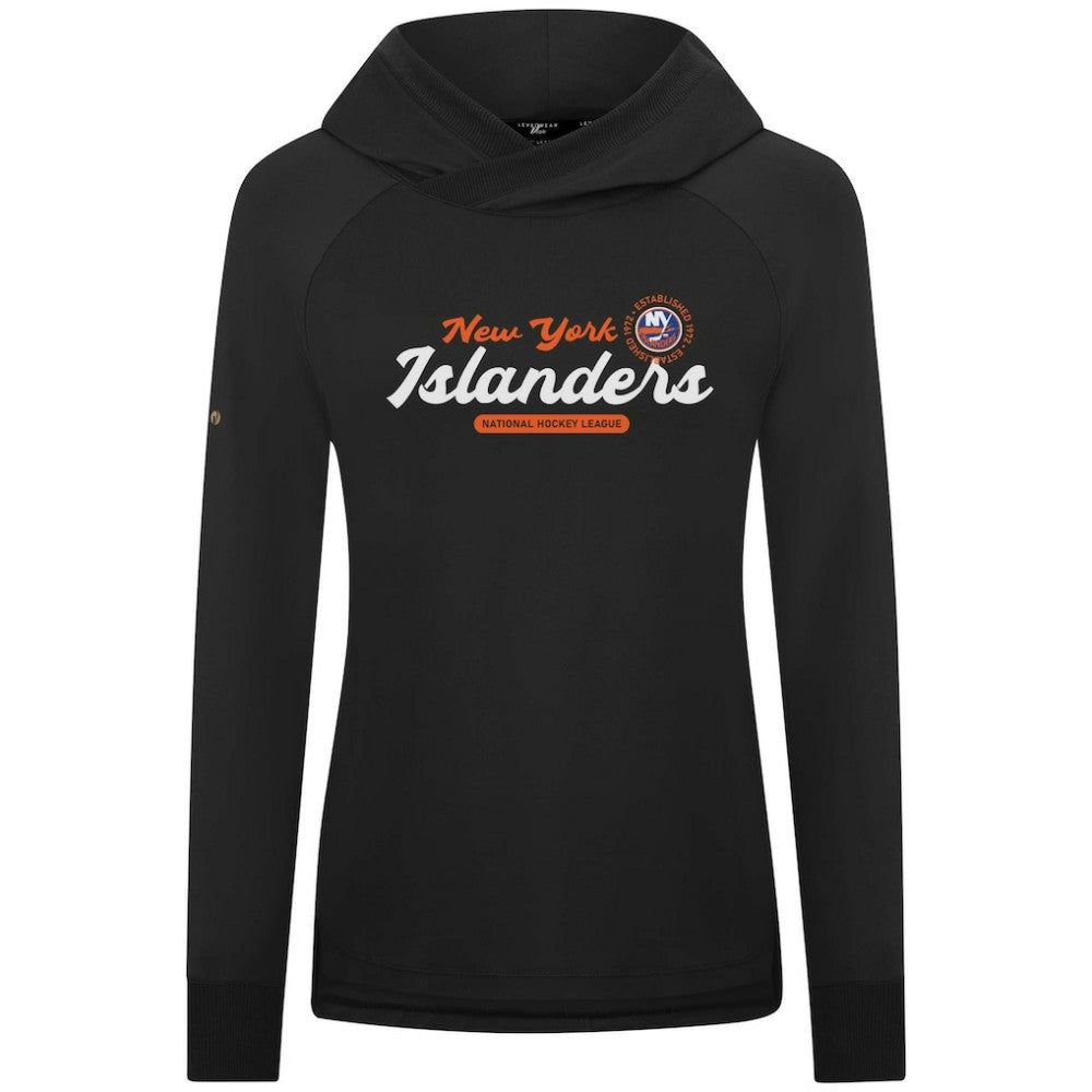 New York Islanders Levelwear Women's Slender Monument Raglan Pullover Hoodie