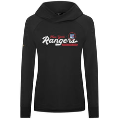 New York Rangers Levelwear Women's Slender Monument Raglan Pullover Hoodie