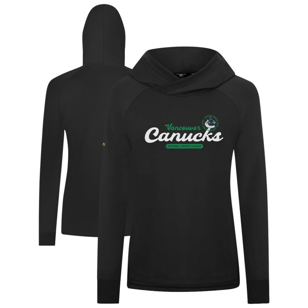 Vancouver Canucks Levelwear Women's Slender Monument Raglan Pullover Hoodie