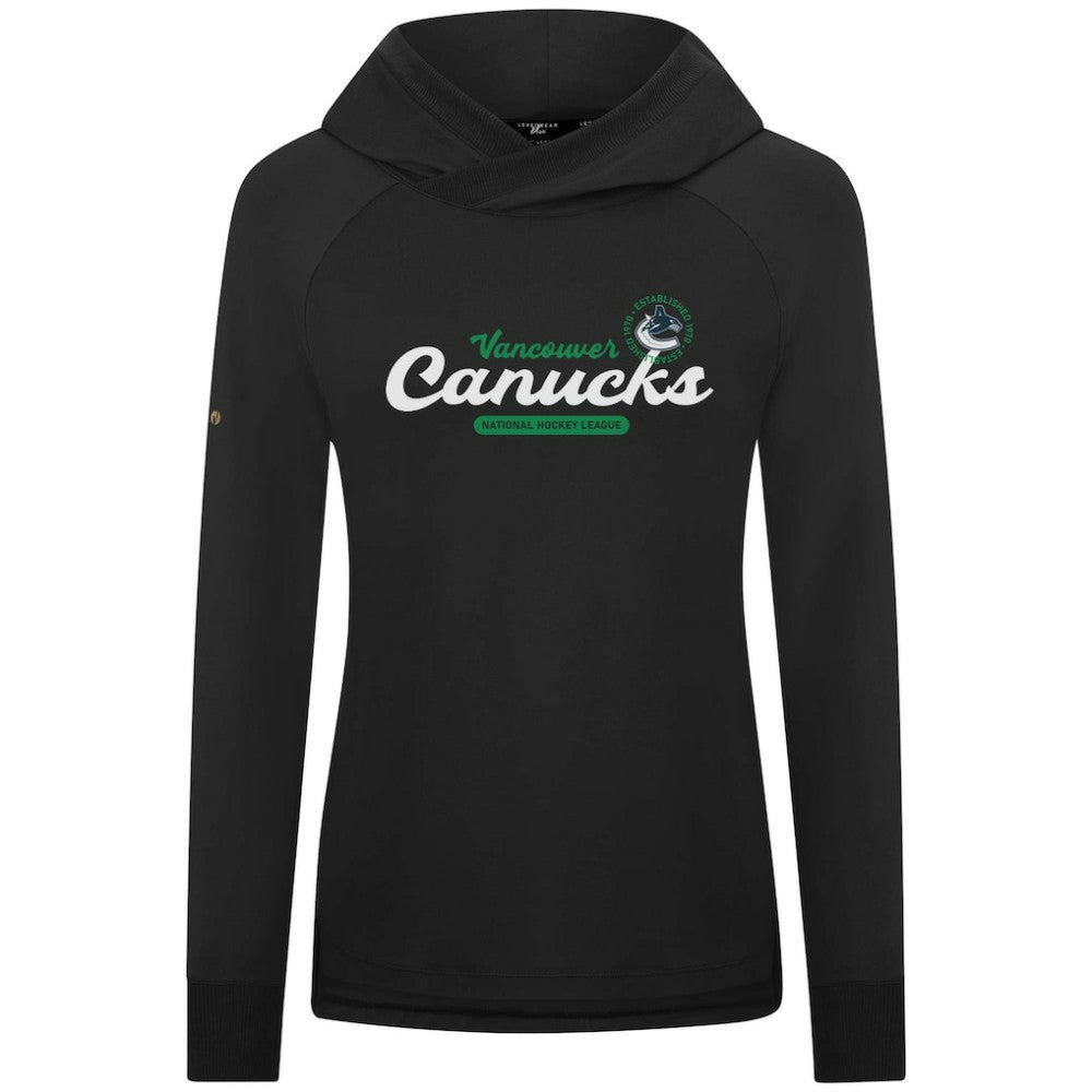 Vancouver Canucks Levelwear Women's Slender Monument Raglan Pullover Hoodie