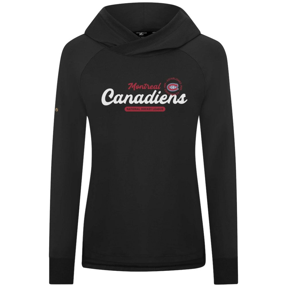 Montreal Canadiens Levelwear Women's Slender Monument Raglan Pullover Hoodie