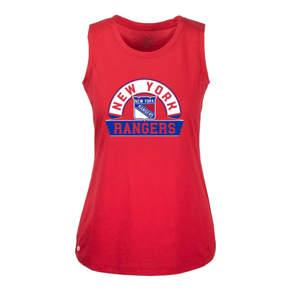 New York Rangers Levelwear Women's Macy Banner Arch Tank Top