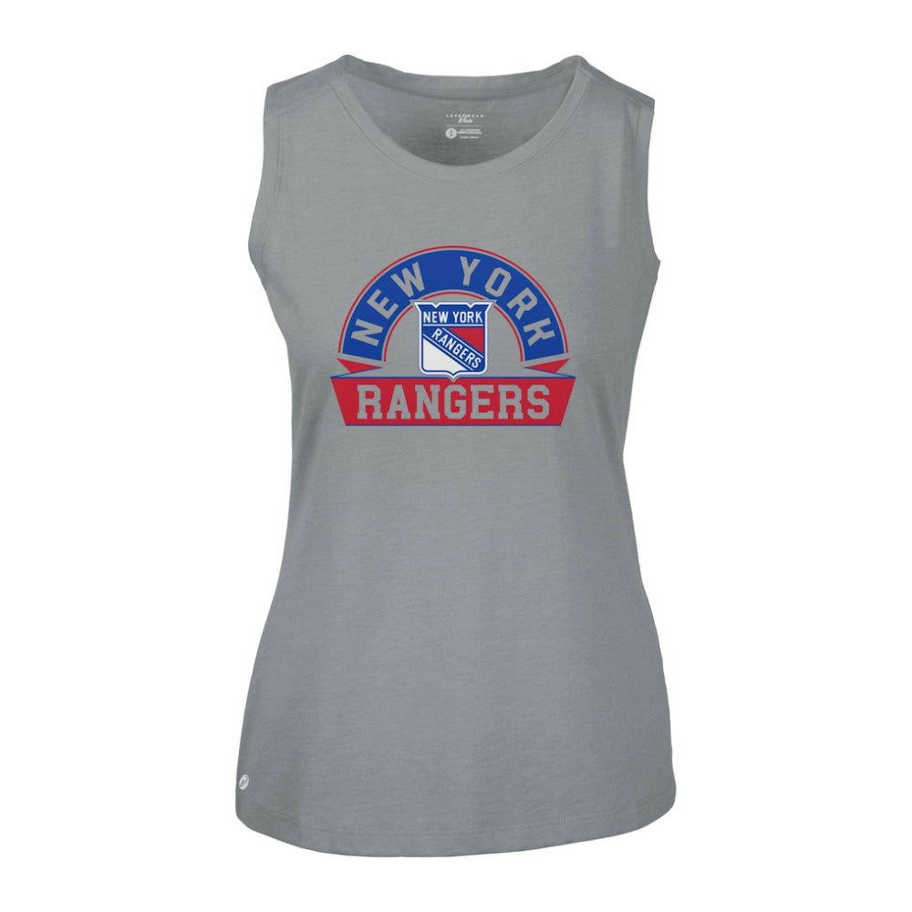 New York Rangers Levelwear Women's Macy Banner Arch Tank Top