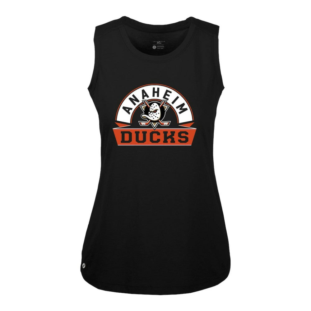 Anaheim Ducks Levelwear Women's Macy Banner Arch Tank Top