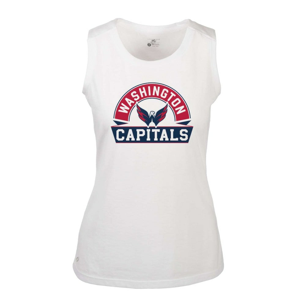 Washington Capitals Levelwear Women's Macy Banner Arch Tank Top