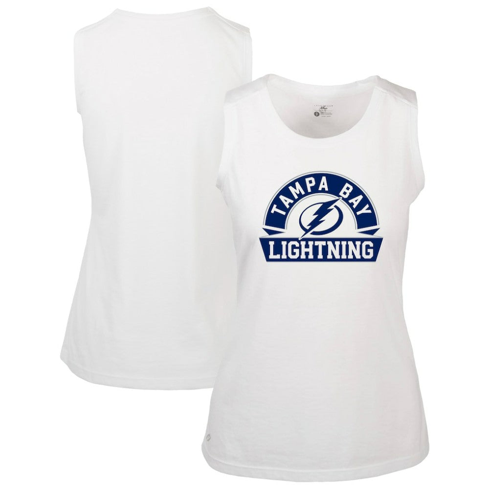 Tampa Bay Lightning Levelwear Women's Macy Banner Arch Tank Top