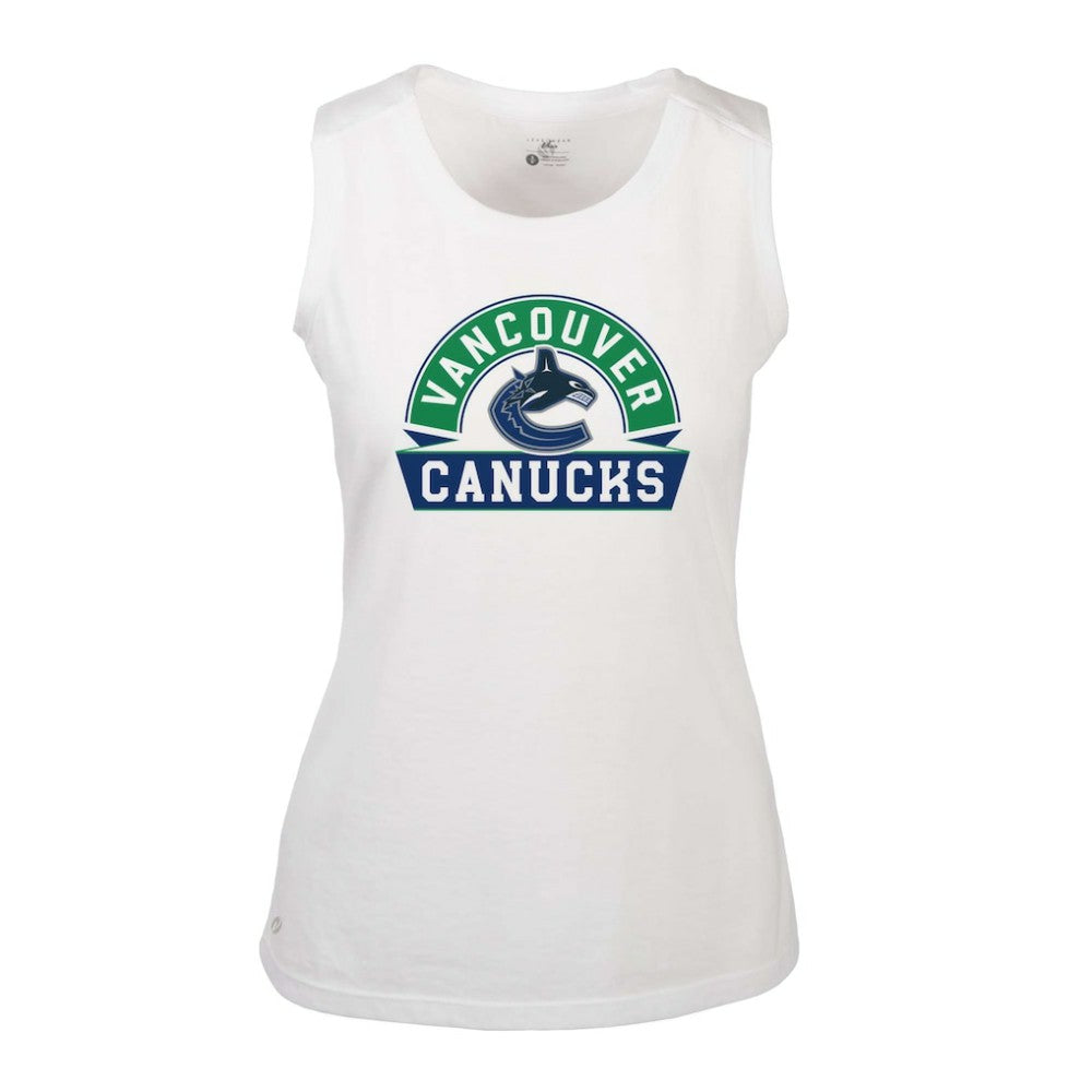 Vancouver Canucks Levelwear Women's Macy Banner Arch Tank Top