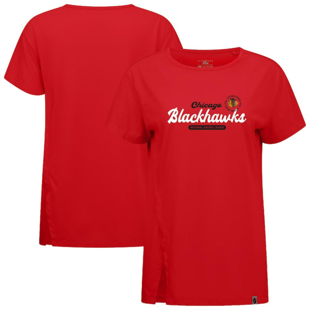 Chicago Blackhawks Levelwear Women's Influx Monument T-Shirt