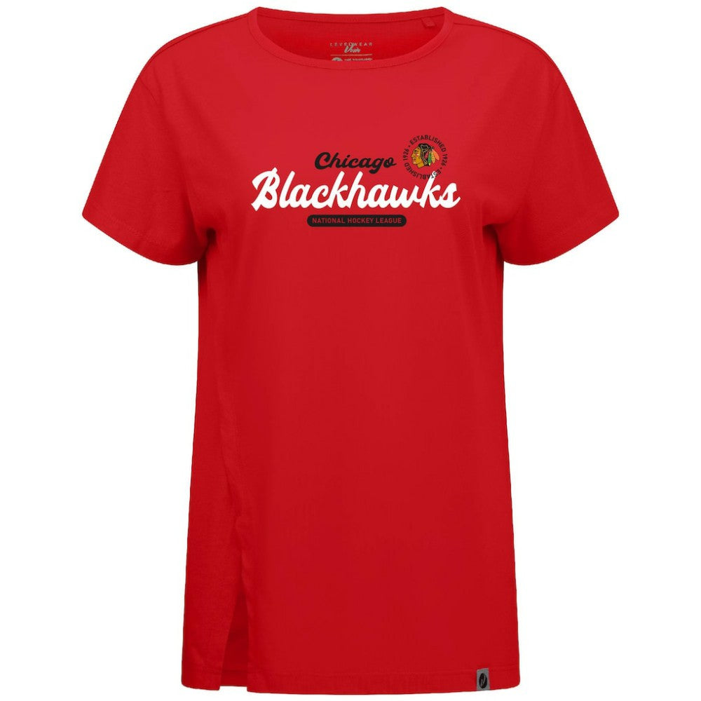 Chicago Blackhawks Levelwear Women's Influx Monument T-Shirt