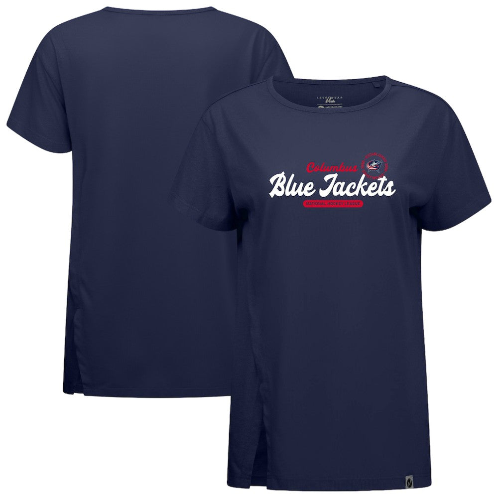 Columbus Blue Jackets Levelwear Women's Influx Monument T-Shirt