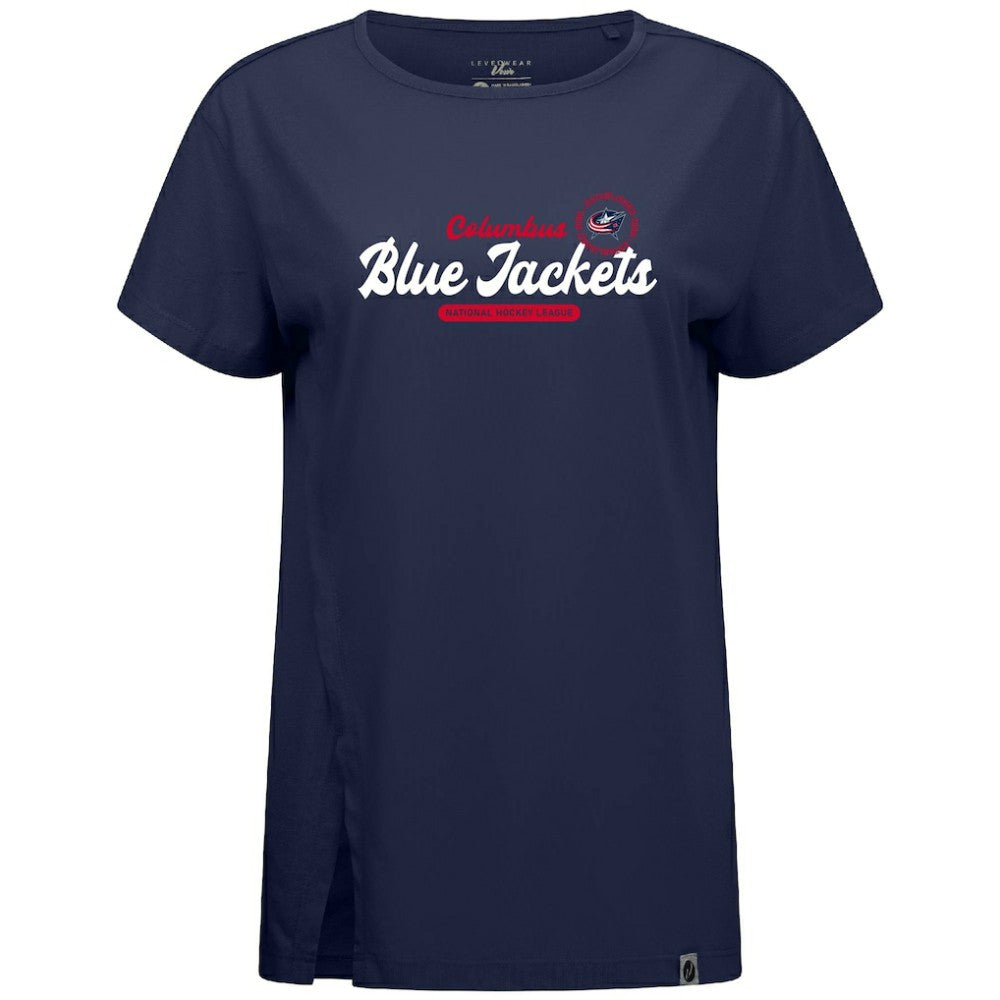 Columbus Blue Jackets Levelwear Women's Influx Monument T-Shirt