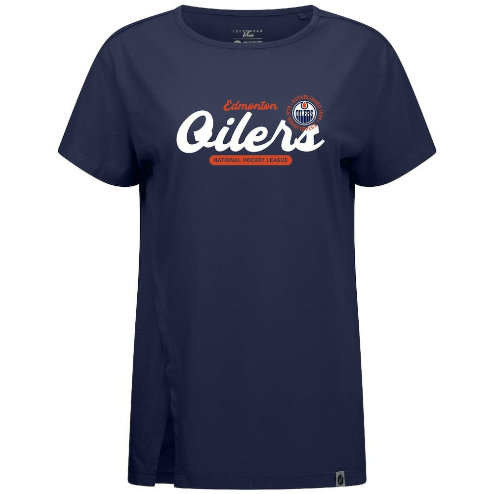 Edmonton Oilers Levelwear Women's Influx Monument T-Shirt