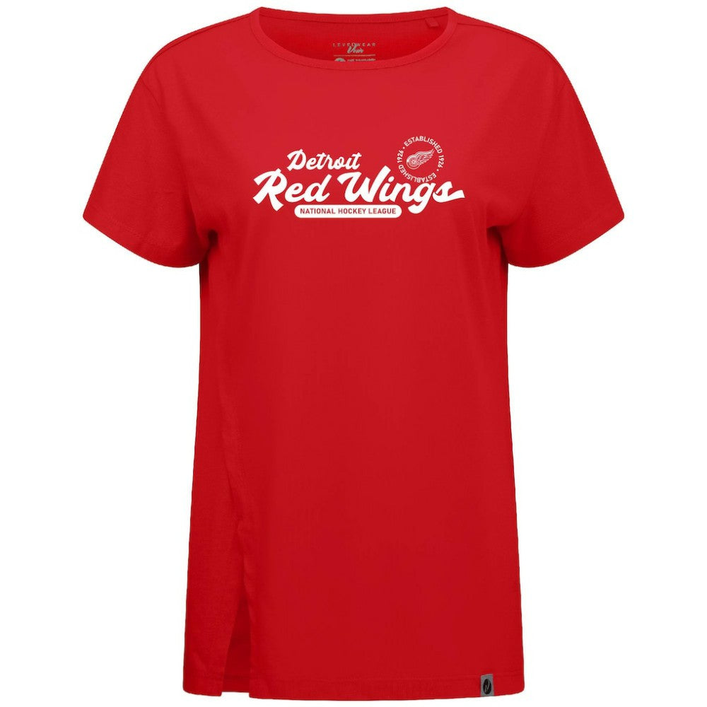 Detroit Red Wings Levelwear Women's Influx Monument T-Shirt