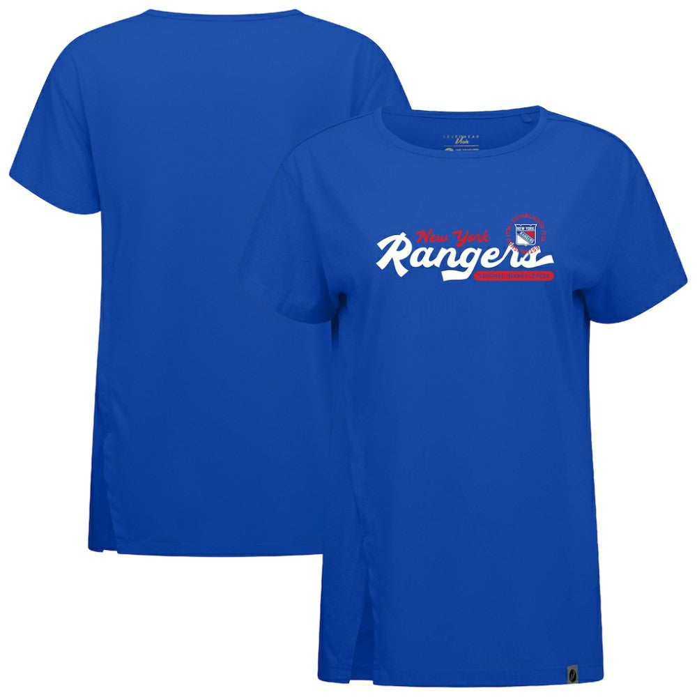 New York Rangers Levelwear Women's Influx Monument T-Shirt